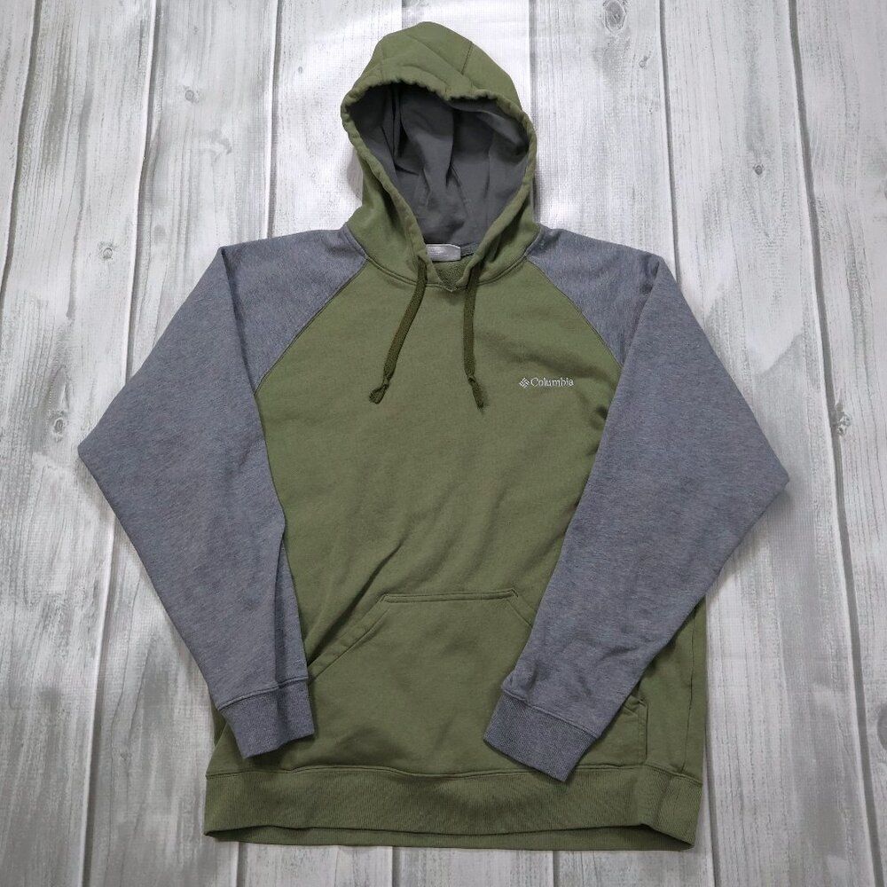 Columbia Hart Mountain Heather Grey/Olive Hoodie M
